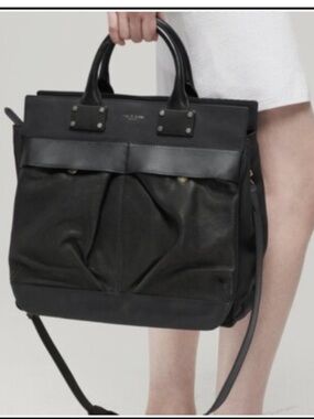 Rag & Bone Large Croc Embossed Pilot Bag
